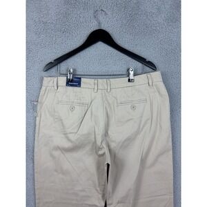 Falls Creek Pants Womens 16 Beige Stretch Bootcut Twill Chino Casual Preppy New